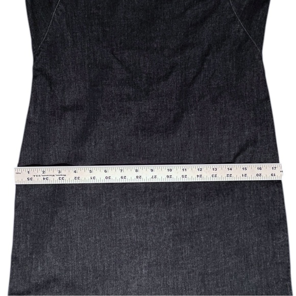 BODEN Freya Blue Denim Sheath Dress Stretch Short Sleeve Knee Length sz 6 - Picture 6 of 12